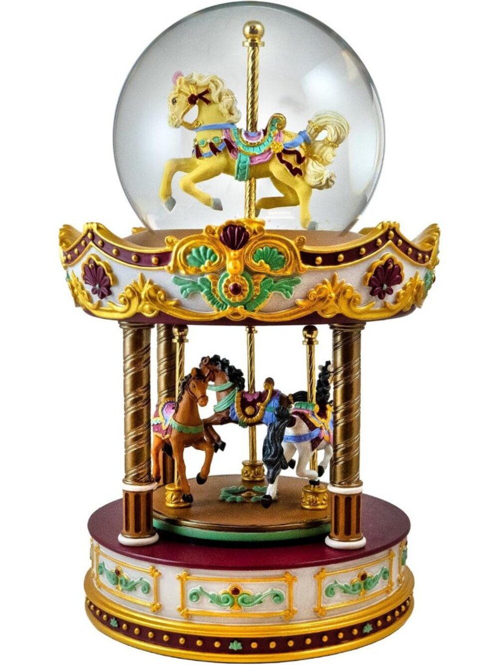 Musical Water Globe with Carousel Design | Charming Home Decor & Gift Idea